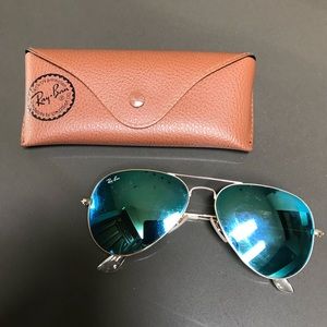 Blue Flash Lense Rayban Aviator